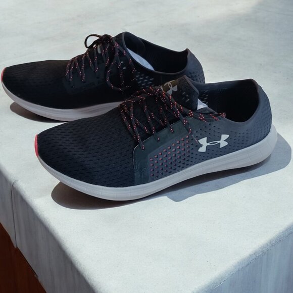 Under Armour Sway Sneakers - Gym Black & Neon Pink  Low Top- Women’s Size 11 - Picture 5 of 11